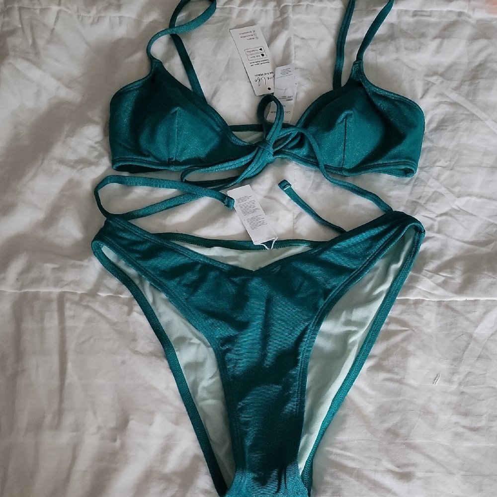 Teal Bikini Set